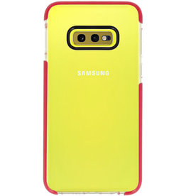 Armour TPU taske til Samsung Galaxy S10e Gennemsigtig / Rød