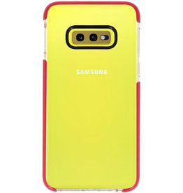 Coque TPU Armour pour Samsung Galaxy S10e Transparent / Rouge