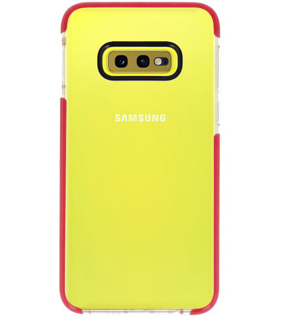 Armor TPU case for Samsung Galaxy S10e Transparent / Red