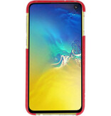 Armatura Custodia in TPU per Samsung Galaxy S10e Trasparente / Rosso