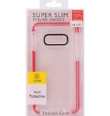 Armor TPU Hoesje voor Samsung Galaxy S10e Transparant / Rood