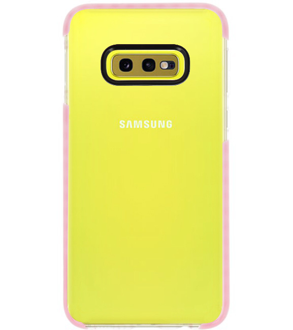 Coque TPU Armour pour Samsung Galaxy S10e Transparent / Rose