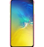 Armor TPU Hoesje voor Samsung Galaxy S10e Transparant / Roze