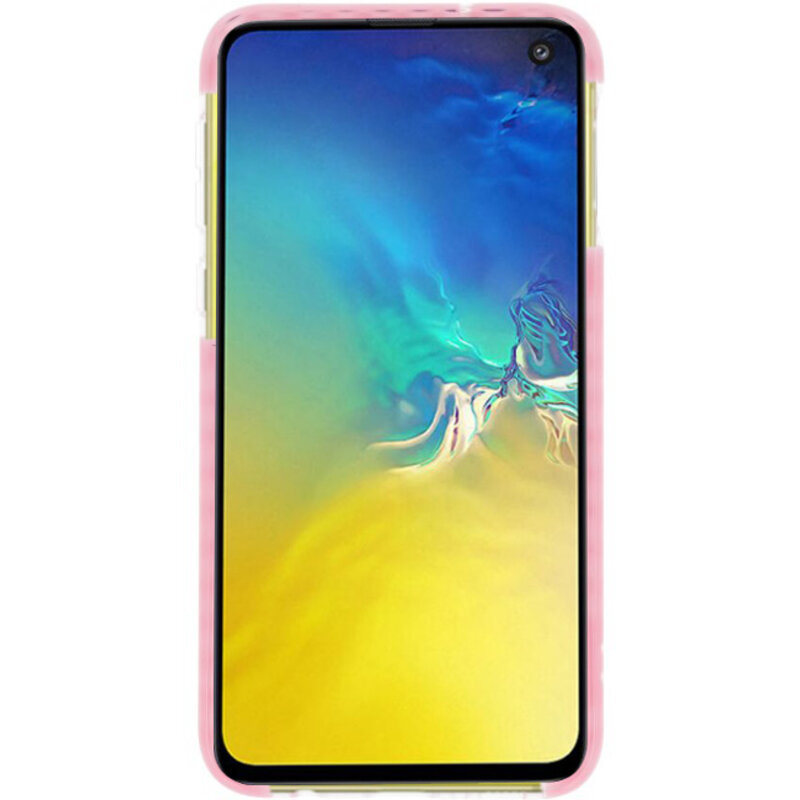 TPU-Schutzhülle für Samsung Galaxy S10e Transparent / Pink