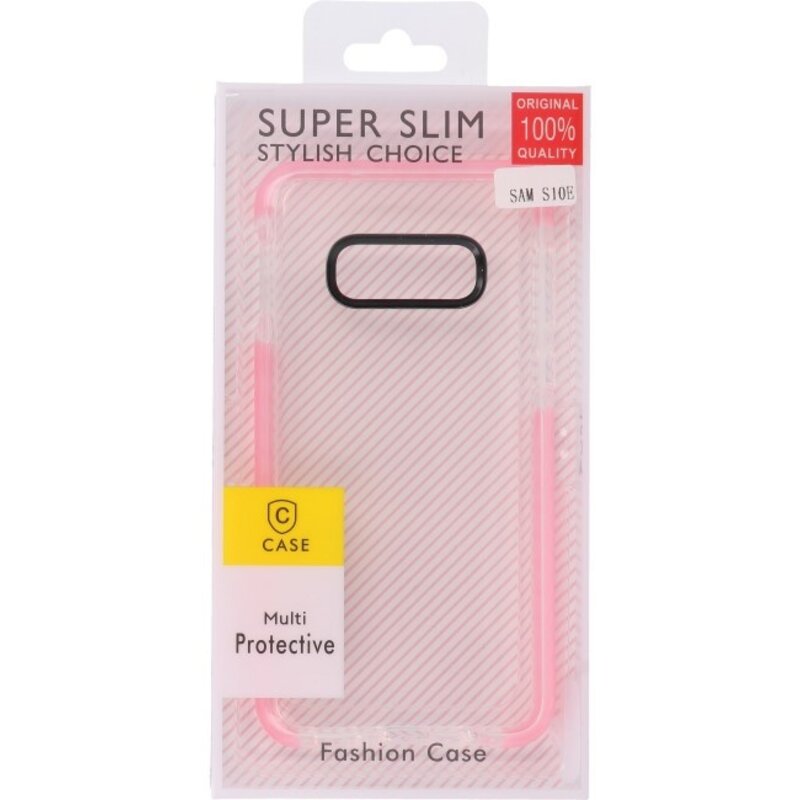 Armor TPU case for Samsung Galaxy S10e Transparent / Pink