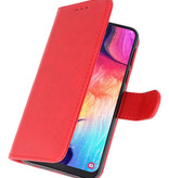 Bookstyle Wallet Cases Hoesje voor Samsung Galaxy A50 Rood