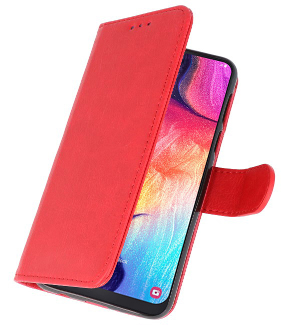 Bookstyle Wallet Cases Hoesje voor Samsung Galaxy A50 Rood