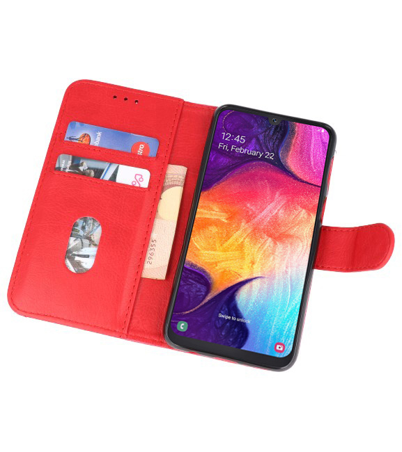 Bookstyle Wallet Cases Hoesje voor Samsung Galaxy A50 Rood