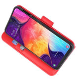 Bookstyle Wallet Cases Case for Samsung Galaxy A50 Red