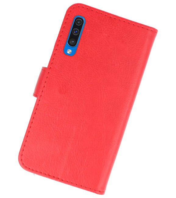 Bookstyle Wallet Cases Hülle für Samsung Galaxy A50 Rot