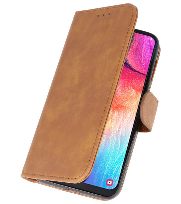 Bookstyle Wallet Taske Etui til Samsung Galaxy A50 Brown