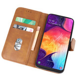 Bookstyle Wallet Cases Hoesje voor Samsung Galaxy A50 Bruin