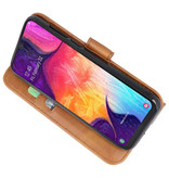 Bookstyle Wallet Cases Hoesje voor Samsung Galaxy A50 Bruin