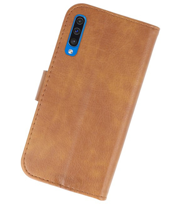 Bookstyle Wallet Cases Hoesje voor Samsung Galaxy A50 Bruin