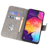 Bookstyle Wallet Cases Hoesje voor Samsung Galaxy A50 Grijs