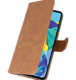 Bookstyle Wallet Cases Hoesje voor Huawei P30 Bruin