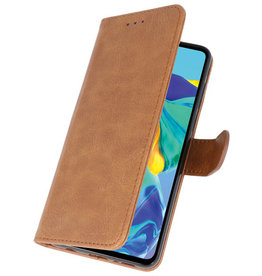 Bookstyle Wallet Cases Case for Huawei P30 Brown