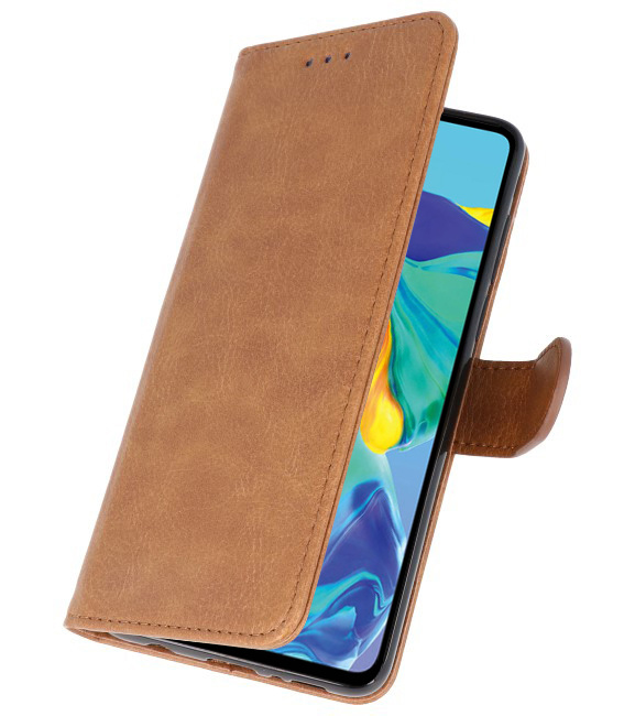 Bookstyle Wallet Cases Case für Huawei P30 Braun