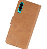 Bookstyle Wallet Cases Case for Huawei P30 Brown