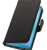 Custodia a portafoglio in vera pelle per Samsung Galaxy A6s nero