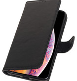 Ægte Læder Tegnebage Etui til iPhone XS Max Black