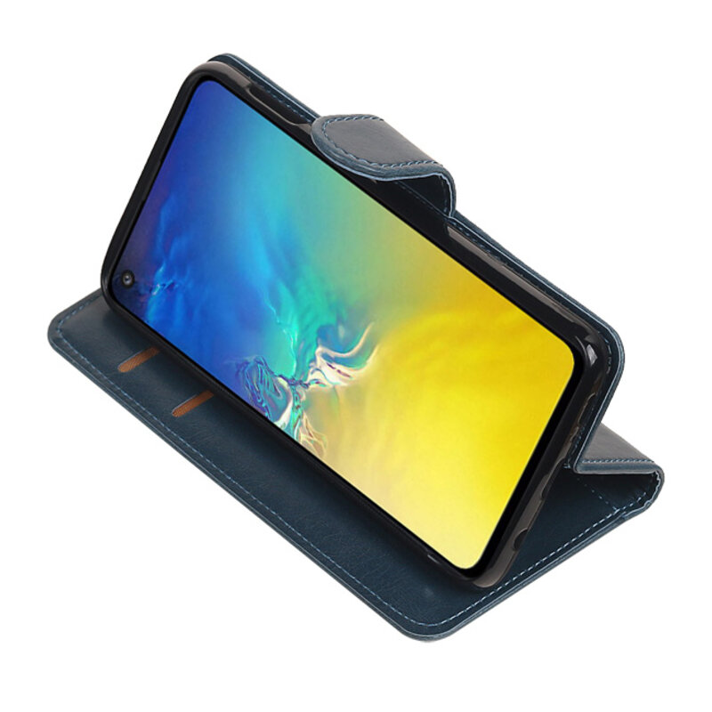 Pull Up Bookstyle for Samsung Galaxy S10e Blue