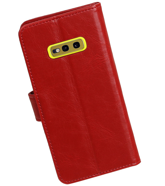 Pull Up Bookstyle voor Samsung Galaxy S10e Rood