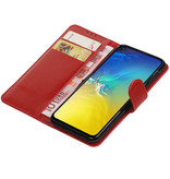 Pull Up Bookstyle voor Samsung Galaxy S10e Rood