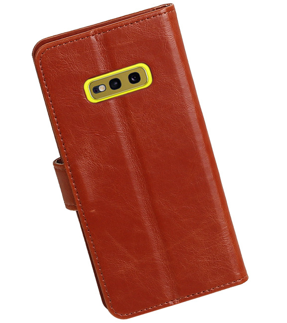 Pull Up Bookstyle for Samsung Galaxy S10e Brown