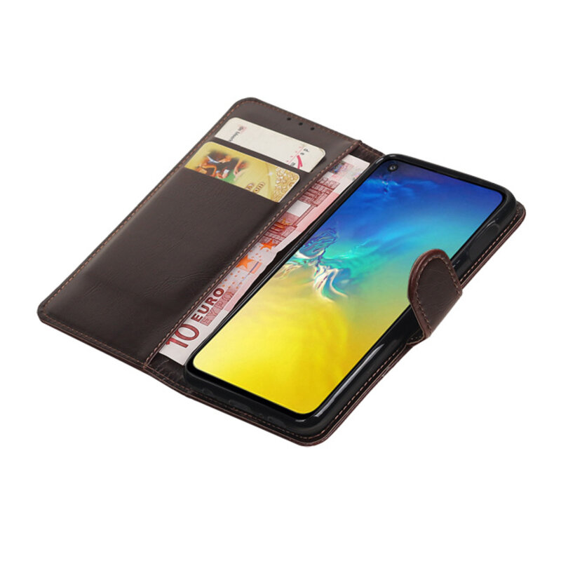Pull Up Bookstyle para Samsung Galaxy S10e Mocca