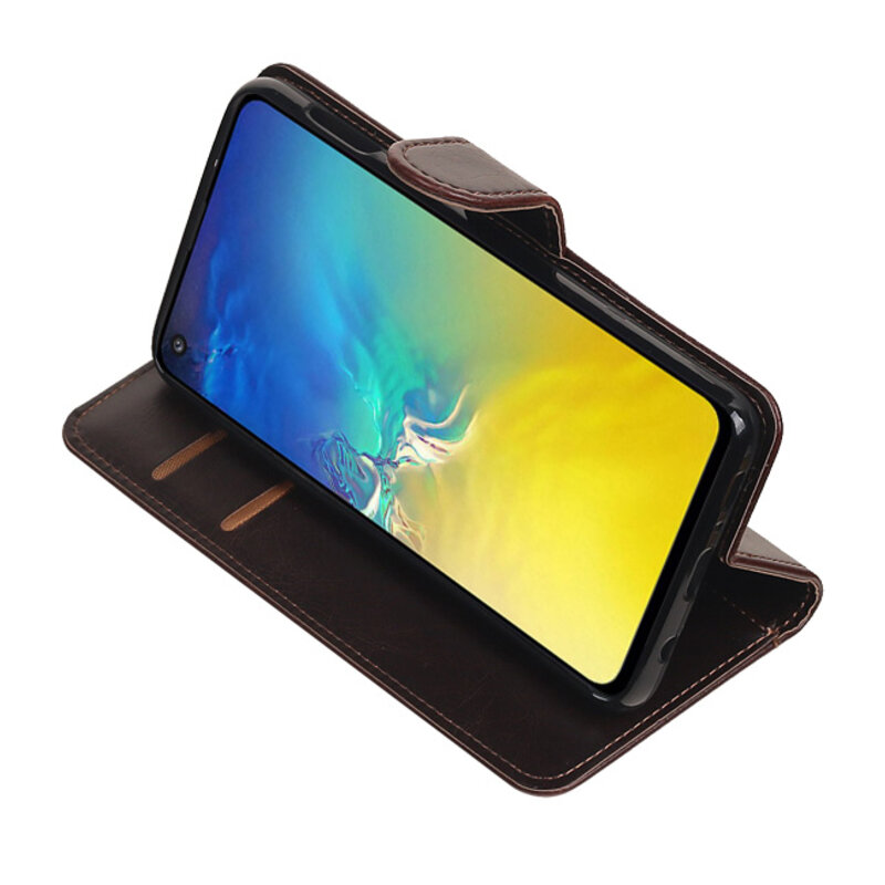 Pull Up Bookstyle for Samsung Galaxy S10e Mocca