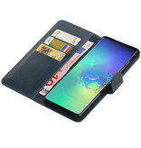 Pull Up Bookstyle voor Samsung Galaxy S10 Plus Blauw