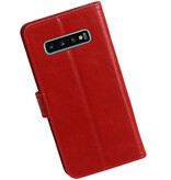 Pull Up Bookstyle pour Samsung Galaxy S10 Plus Rouge