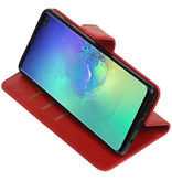 Pull Up Bookstyle voor Samsung Galaxy S10 Plus Rood