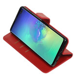 Pull Up Bookstyle pour Samsung Galaxy S10 Plus Rouge