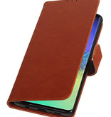 Pull Up Bookstyle for Samsung Galaxy S10 Plus Brown