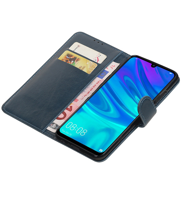 Pull Up Bookstyle voor Huawei Honor 10 Lite Blauw