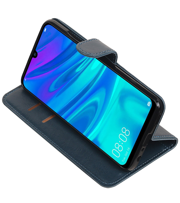 Pull Up Bookstyle voor Huawei Honor 10 Lite Blauw