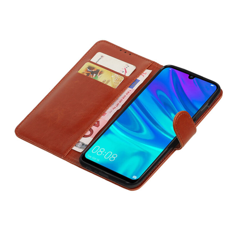 Pull Up Bookstyle for Huawei Honor 10 Lite Brown