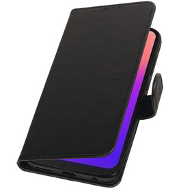 Pull Up Bookstyle für Motorola Moto G7 Schwarz