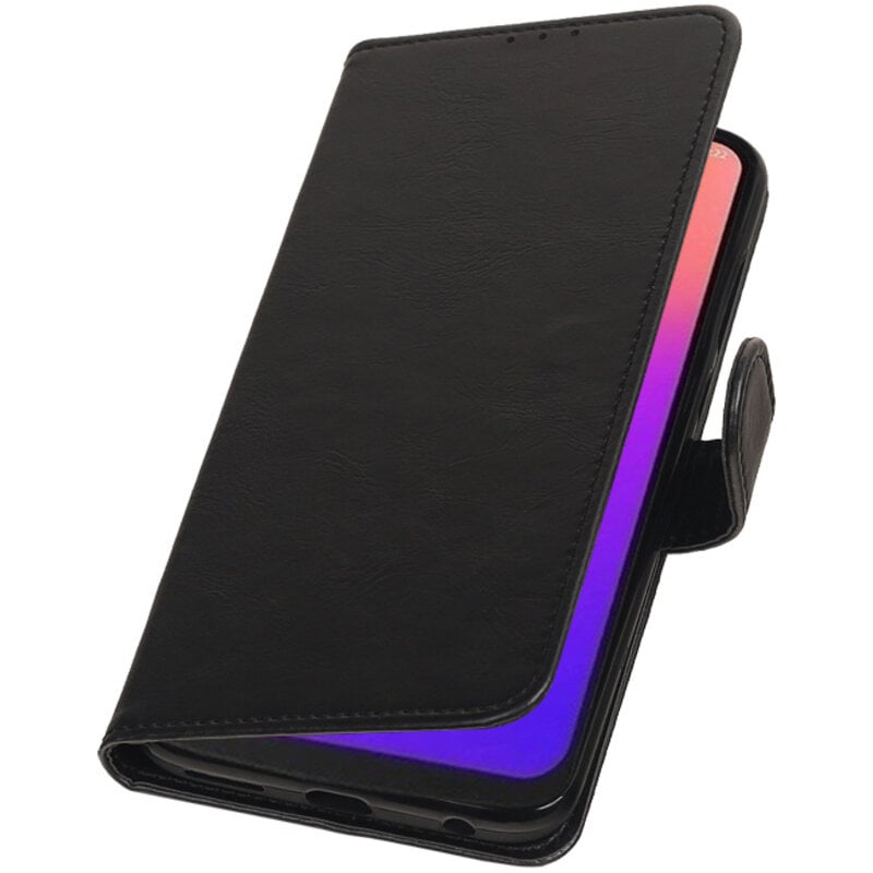 Pull Up Bookstyle für Motorola Moto G7 Schwarz