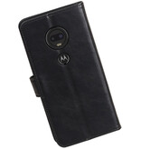 Pull Up Bookstyle für Motorola Moto G7 Schwarz
