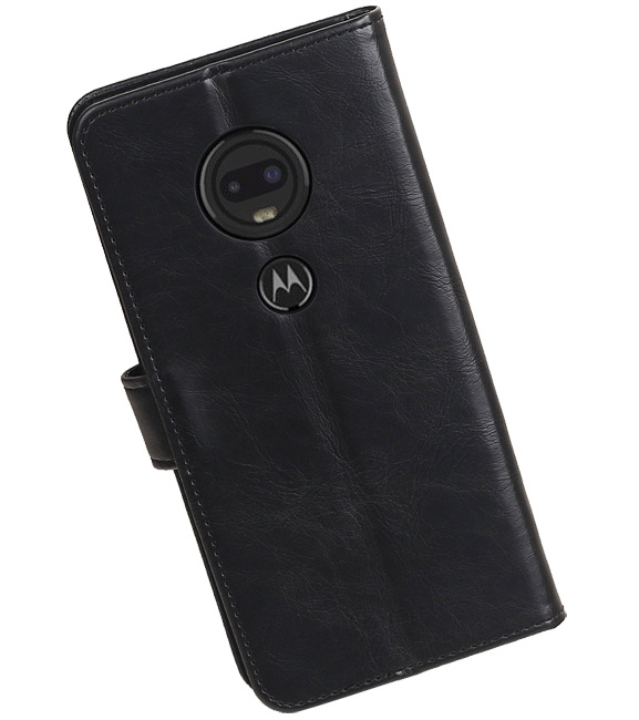 Pull Up Bookstyle for Motorola Moto G7 Black