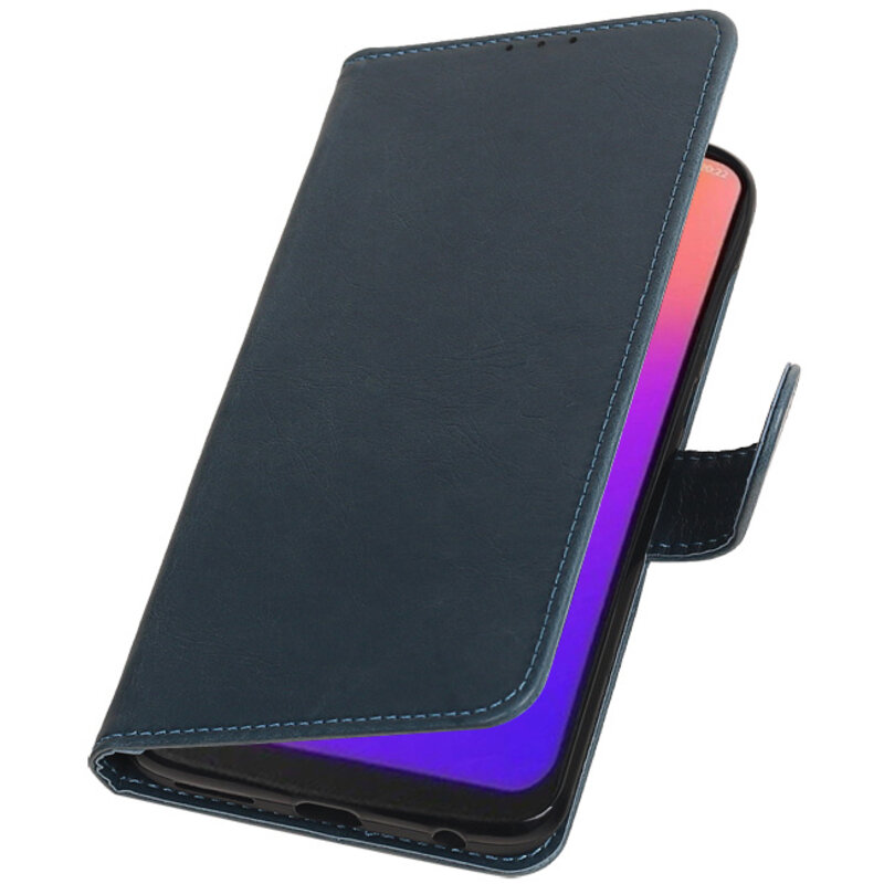 Pull Up Bookstyle for Motorola Moto G7 Blue