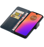 Pull Up Bookstyle pour Motorola Moto G7 Bleu