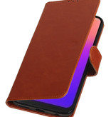 Pull Up Bookstyle for Motorola Moto G7 Brown