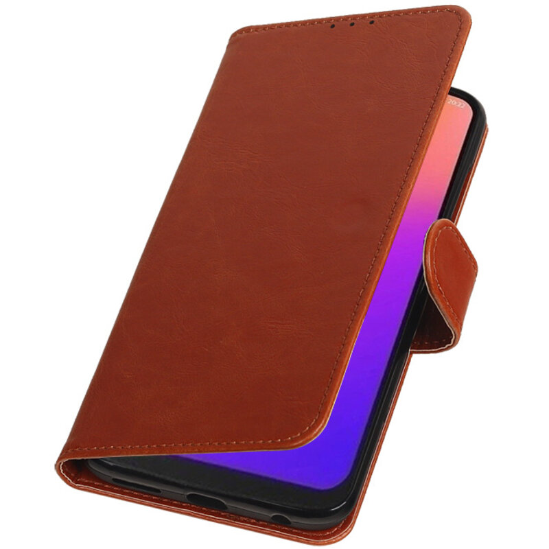 Pull Up Bookstyle für Motorola Moto G7 Brown