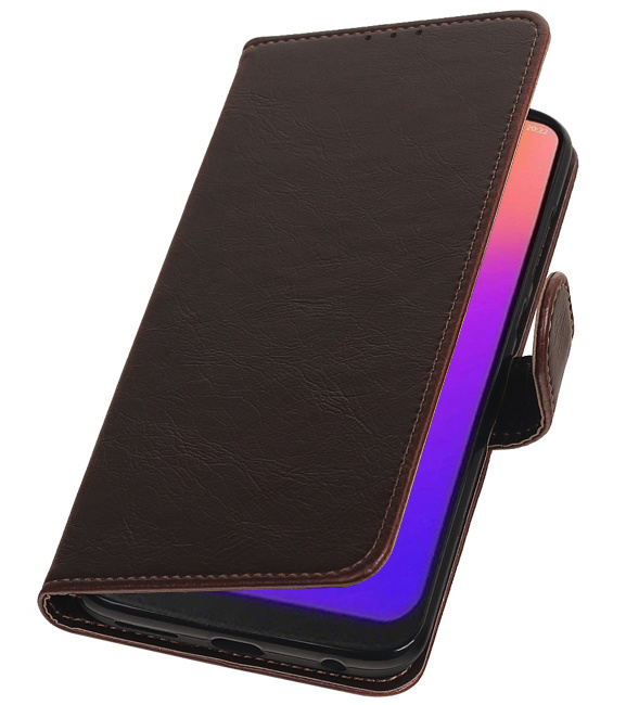 Style de livre Pull Up pour Motorola Moto G7 Mocca