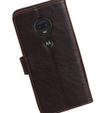 Pull Up Bookstyle for Motorola Moto G7 Mocca