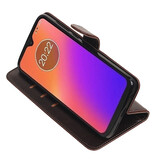 Pull Up Bookstyle für Motorola Moto G7 Mocca
